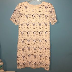 White Lace Shift Dress