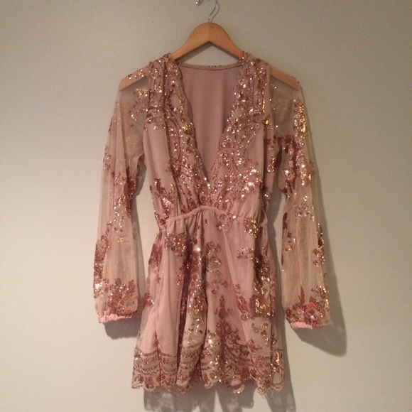 For Love and Lemons Dresses & Skirts - Stunning Sparkly  Pink  Romper