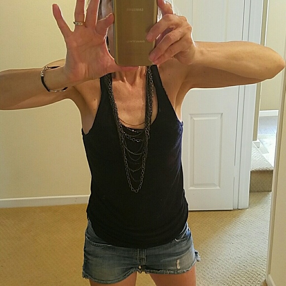 Alice + Olivia Black racer-back tank M