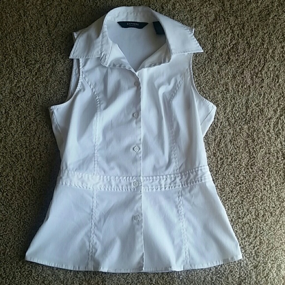Express sleeveless dress shirt