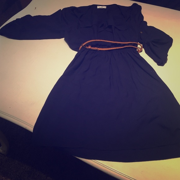 Blue 3/4 sleeve dress