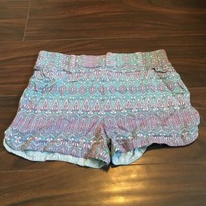 Tribal print shorts
