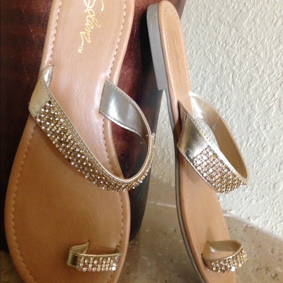 Gold sandals