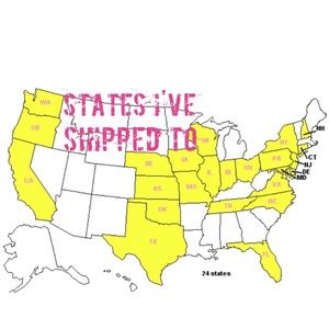📍States I've Shipped To. Help Me Fill The Map📍💌