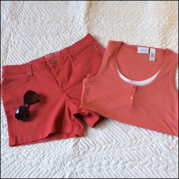 Sonoma Summer Shorts W/ Bonus Liz CLaiborne Top