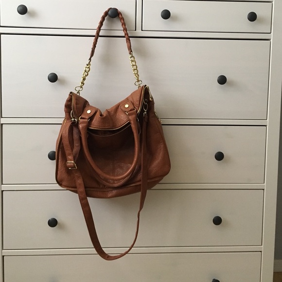 Steve Madden 3 way purse cognac brown