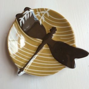 Dragonfly ring trinket dish