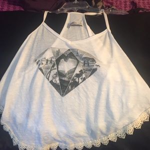 White crop/tank top