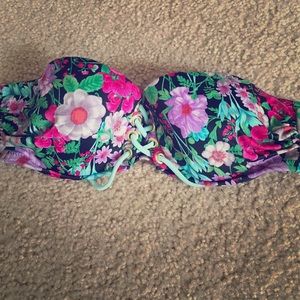 Floral Victoria's Secret Bandeau Bikini Top