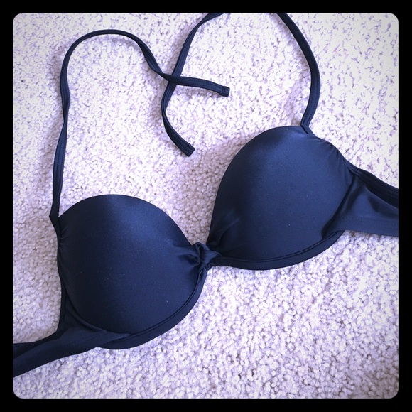 Black Push-Up Bikini Top