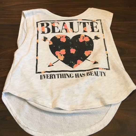 Floral heart printed shirt