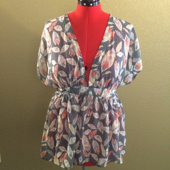 Kimono-style blouse