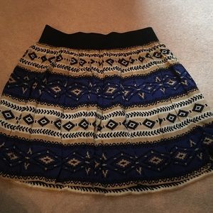 Flowy Aztec Skirt