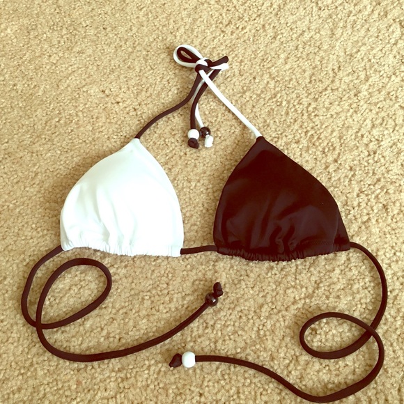 Victoria's Secret Black and White Triangle Top