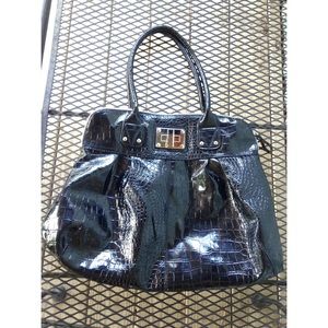 Black Faux Leather Purse!