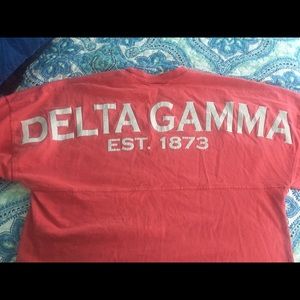 Delta Gamma pink spirit jersey