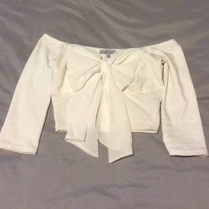 Off the shoulder crop top