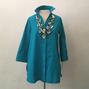 XL Boutique Brand Teal Button-Up NWTR