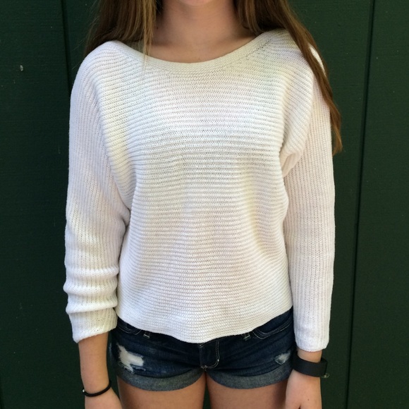 Aeropostale Sweaters - White kint sweater