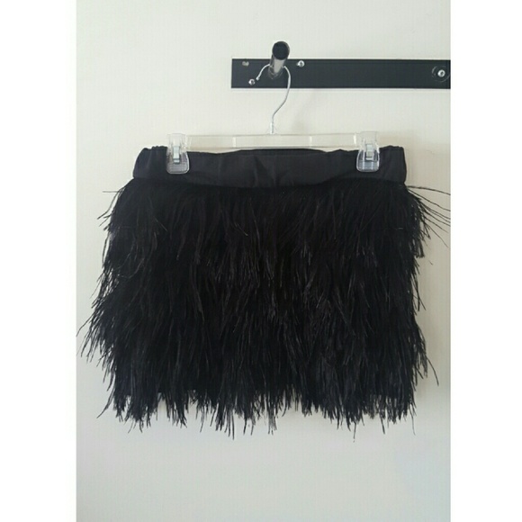 Feather Mini Skirt