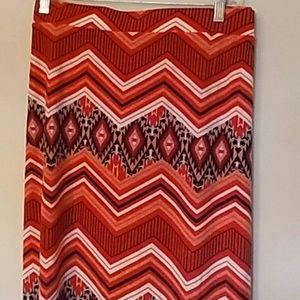 Cute aztec design maxi skirt in vibrant color SALE