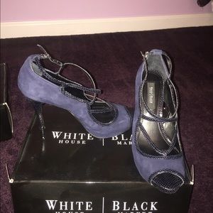 Navy Blue Strapy Heels