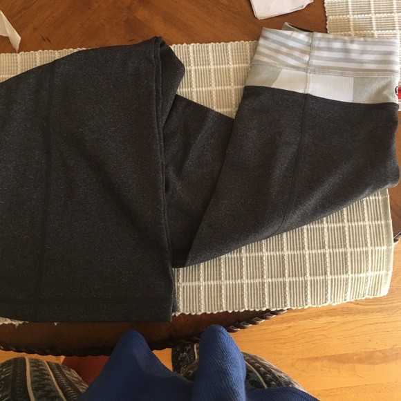 Grey lululemon flare pants