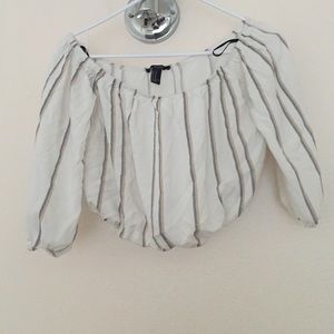 Forever 21 striped crop top