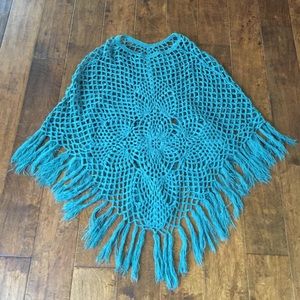 Turquoise Poncho