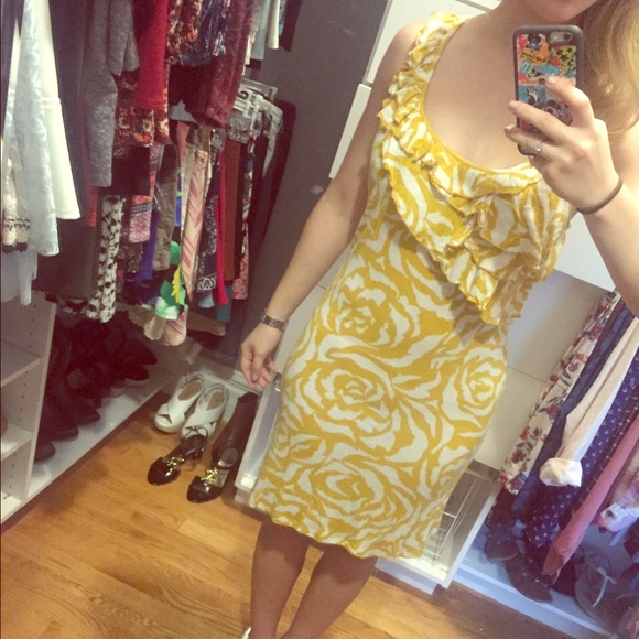 INC International Concepts Yellow & White Sundress