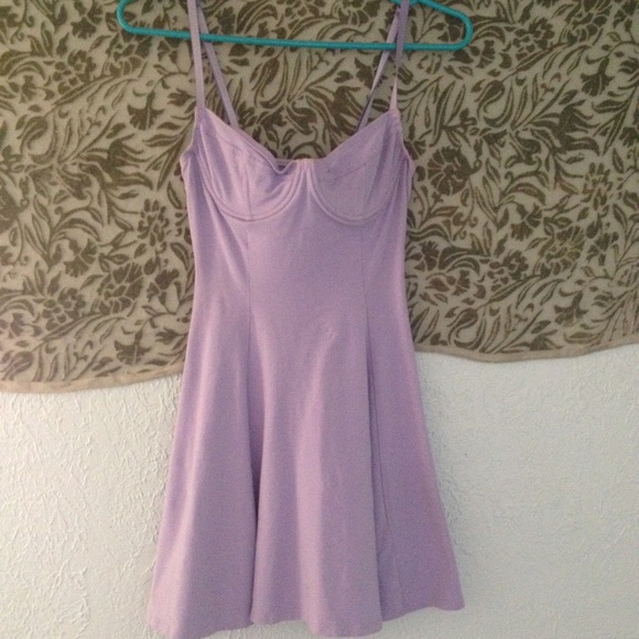 Lavender American Apparel Bustier Dress