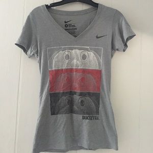 Nike Ohio state fitted v-neck tee