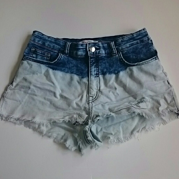 H&M Coachella Acid Wash Shorts