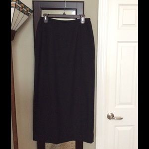 Black ankle length skirt