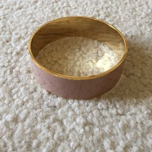 J.Crew blush and gold bangle