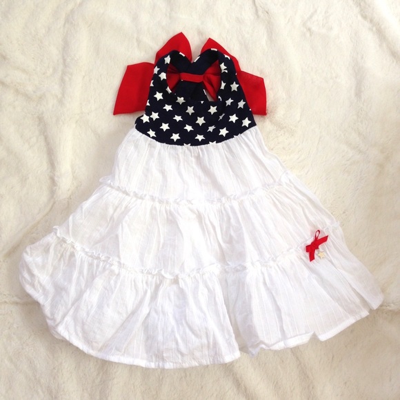 MAGGIE & ZOE Patriotic Ruffle Dress NWOT