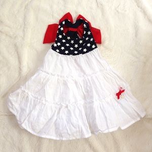 MAGGIE & ZOE Patriotic Ruffle Dress NWOT