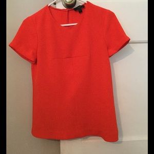 Short sleeved Jcrew orange top