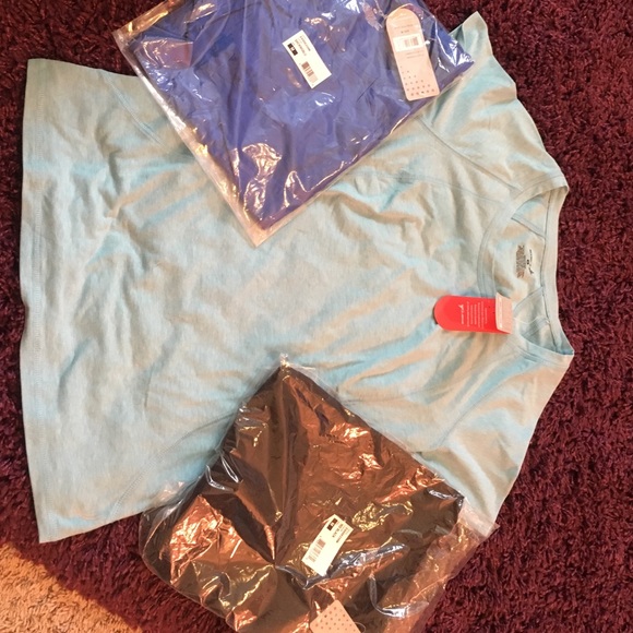 Pack of three exercise shirts, great for workouts!