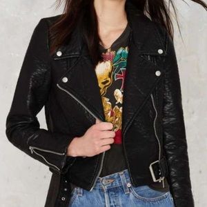 Nasty gal atomic vegan leather jacket