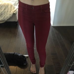 Joes jeans Burgundy size 28 skinny jeans