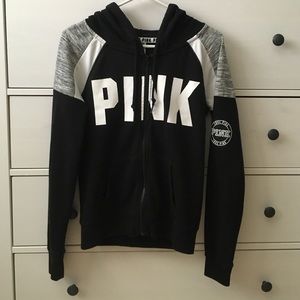 PINK VS Full Zip Hoodie Small