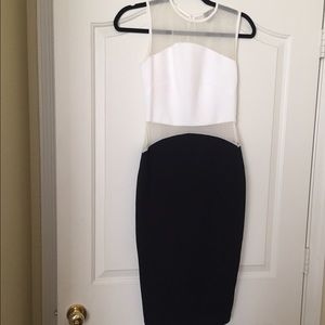 Asos Mesh detail bodycon dress