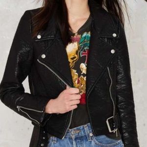 Nasty gal Atomic Vegan Leather Jacket