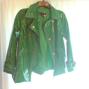 NY & Co. ~ Green Raincoat