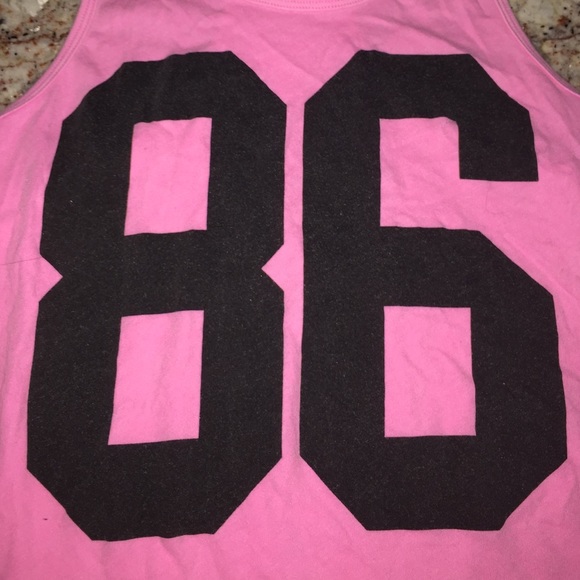 Victoria's Secret pink 86 racer back tank - Picture 2 of 4