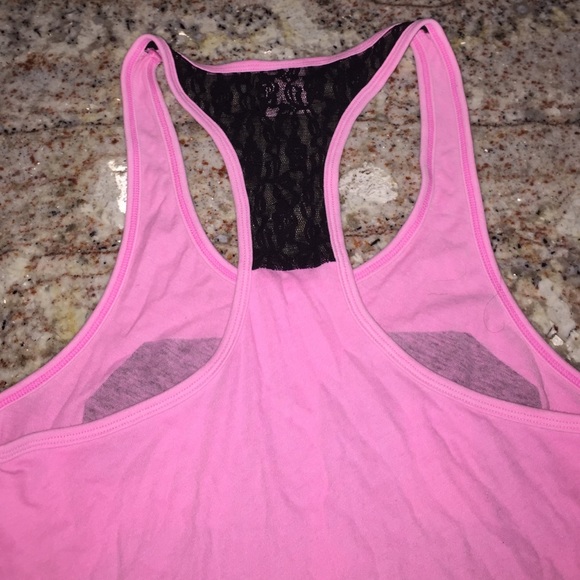 Victoria's Secret pink 86 racer back tank - Picture 4 of 4