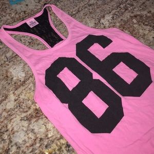 Victoria's Secret pink 86 racer back tank