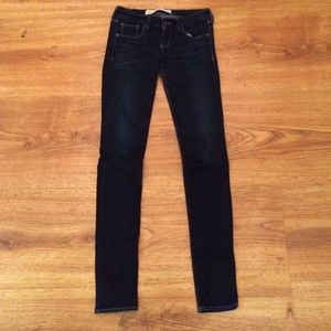 Stretchy skinny dark wash jeans