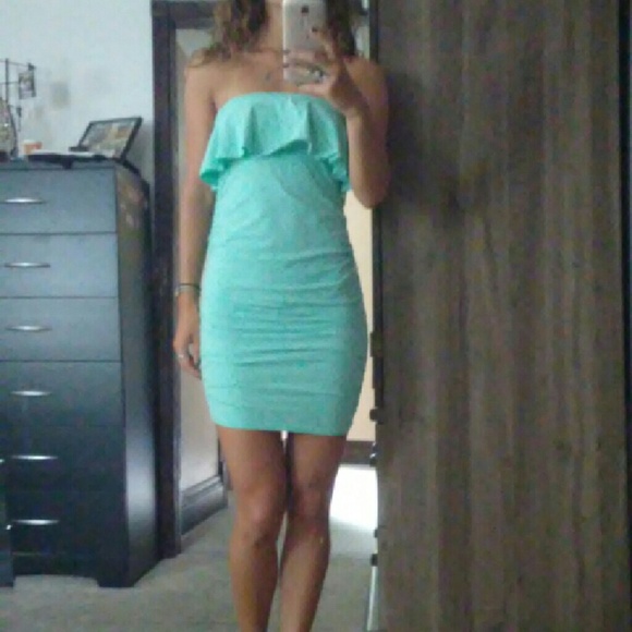 Victoria's Secret mint colored mini dress